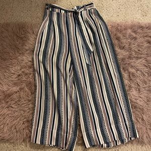 Patterned Culotte Pants